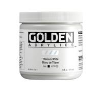 Acrylic - Golden Heavy Body Acrylics Titanium bianco 16oz jar