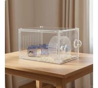 Acrylic Hamster Enclosure Lusso Gabbia Trasparente Grande per Criceti