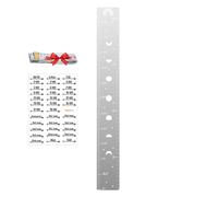 Acrylic Height Growth Chart For Kids | Silver Wall Mirror Measuring Ruler | Nursery Kids Room Decor | Track Child Development Milestone