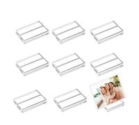 Acrylic Holder - 10 Pieces Clear Stand, Desk Name Display Organizer | Transparent Business Rack For Lifestyle Event Wedding Desk Party Conference Retail Home Organization Use