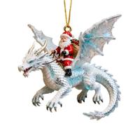 Acrylic Holiday Tree Ornament, 2D Santa Claus Acrylic Decor Collection