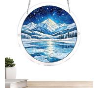 Acrylic Jigsaw Puzzle Suncatcher - 19cm Acrylic 83 Pieces Puzzle Decor Stained Glass Window Art Hanging Sun Catcher | DIY Ornament Gift Usages Home Dorm Office Apartment Bedroom Living Room