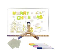 Acrylic LED Note Board, Glowing Acrylic Drawing Board, Colorful Light Up Dry Erase Board, Creative Acrylic Message Boards with Light for Kids and Adults, Bedroom, Offices