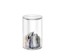 Acrylic Money Box - 3.54x3.54x5.75in Openable Savings Jar | Cash Storage