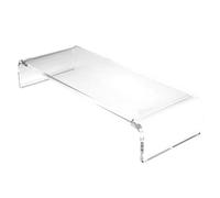 Acrylic Monitor Stand, Computer Riser Desk, Keyboard Holder Bracket | Desktop Organizer Shelf platforms | clears Display Screen Elevated Workstation Accessory, Office Games Setup