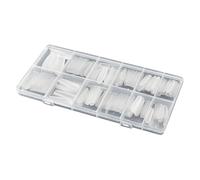 Acrylic Nail Forms - 240 Piece Clear Press-On Mold | Full Cover System Form | Reusable Nailss Extension Molds For Fake Nails, Fingers, And Toes, Ideal For Home Manicure, Professional Salon, And Beaut