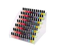 Acrylic Nail Polish Organizzatore 7 Livello chiaro Nail Polish Holder Essenziali Organizzatore Ripiani Display Rack stand, Smalto rossetto Organizzare supporto del basamento Organizzatore bottiglie