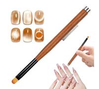 Acrylic Nails Brush and Nail Dotting Tool, Double-Headed Pen Applicator, Professional Nail Polish and Magnetic Supplies, Ideal for Painting, Home Pedicure, and Salon Use