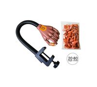 Acrylic Nails Flexible Practice Fake Hand, Nail Training Adjustable Finger Kits, Fake Nails Hands for Nail Beginner Practice with 100 PCS Nail Tips