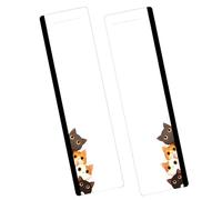 Acrylic Note Holder, Transparent Memo Organizer, 11.02x2.95x0.08 inches Slim Side Panel Storage Rail, Adhesive Mount Desktop Sticky Memo Display Rack for Office Study Home Desk