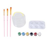 Acrylic Paint Set 6 Colors | Beginner Art Supplies for Canvas