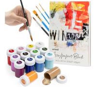 Acrylic Paint Set with Paper