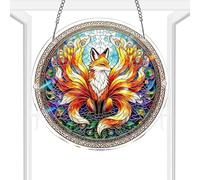 Acrylic Puzzle Animal, 2D Hangable Decor, Professional Acrylic Puzzles Sun Catcher Window Hangable for Birthday Women Men Wife Aunt Mom Home Garden Balconies Patio Outdoor 1-Pack Professional 19cm