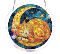 Acrylic Puzzles Suncatcher, Sun Catcher Acrylic Puzzles Double Sided Creative Jigsaw Puzzle Pendant Wall Decor Jigsaw Puzzle Toy for Women Men Mom Birthday, Gift
