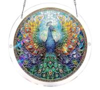 Acrylic Puzzles Suncatcher, Sun Catcher Acrylic Puzzles Double Sided Creative Jigsaw Puzzle Pendant Wall Decor Jigsaw Puzzle Toy for Women Men Mom Birthday, Gift
