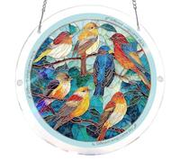 Acrylic Puzzles Suncatcher, Sun Catcher Acrylic Puzzles Double Sided Creative Jigsaw Puzzle Pendant Wall Decor Jigsaw Puzzle Toy for Women Men Mom Birthday, Gift