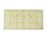 Acrylic Quilting Ruler 15x30cm | Transparent Secure Grip Sewing Ruler for Accurate Fabric Cutting/Patchwork/DIY Crafts | Reusable Measuring Tool with Clear Scale