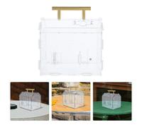 Acrylic Reptile Feeding Box with Clear Observation Panel Durable Spider Habitat