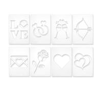 Acrylic Router Templates, 8 pezzi Clear Reusable Guides, for Woodw | Clear Router Templates, Eight Piece Reusable Guides Support Accurate Cutting and Shaping for Woodworking, Sewing, Crafting, a