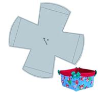 Acrylic Sewing Template Set, Cookie Basket Pattern Ruler System, Compact Cutting Guide Tool with Precision Layout, Durable Transparent Craft Stencil Kit, Basket Bag Patterns Tool for DIY