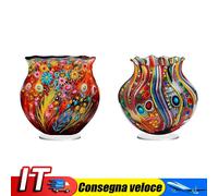 Acrylic Special Shape Colorful Flower Diamond Painting Vase for Home Decor (A) I