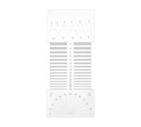 Acrylic Spinner Card, Twist Angle Tool, Hole Alignment Board, Portable Control Guide, for Beginners Tailors Sewing Threading Knitting Craft Measuring Layout Use 6.3x2.8in