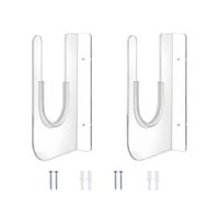 Acrylic Surfboard Storage Rack - Horizontal Floating Hanger, 2-Piece | Clear Acrylic Material With Wall-Mounted Screw Fixing Kit, Wide Cushioned Arm Slot Design For Garage Bedroom Living Room