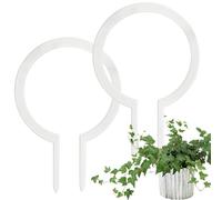 Acrylic Trellis, 2 Pieces Clear Plant Climbing Support, Small Decorative Houseplant Stakes for Ivy, Pothos, Balcony, Indoor Garden, Flower Stem Cage Holder, Small and Large