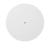Acrylic Turntable Mat, Record Player Mat with Noise Reduction and Antistatic Non Slip Design, Clear 12 Inch Record Pad for Standard Turntables (Bianco Latteo)