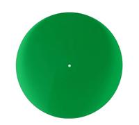 Acrylic Turntable Mat, Record Player Mat with Noise Reduction and Antistatic Non Slip Design, Clear 12 Inch Record Pad for Standard Turntables (Verde trasparente)