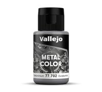 Acrylicos Vallejo Metal Color - Vernice Semi Opaca in Alluminio, 32 ml, Grigio (Duraluminium)