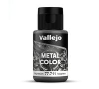 Acrylicos Vallejo Metal Color - Vernice Semi Opaca in Alluminio, 32 ml, Grigio (Magnesium)