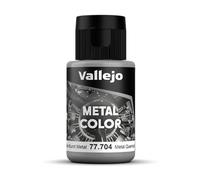Acrylicos Vallejo Metal Color - Vernice Semi Opaca in Alluminio, 32 ml, Grigio (Pale Burnt Metal)