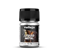 Acrylicos Vallejo Metal Color - Vernice Semi Opaca in Alluminio, 32 ml, Grigio (White Gold)