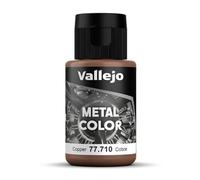 Acrylicos Vallejo Metal Color - Vernice Semi Opaca in Alluminio, 32 ml, Marrone (Copper)