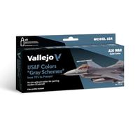 Acrylicos Vallejo Model Air - Set di Colori Acrilici per Aerografo, Grigio