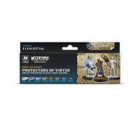 Acrylicos Vallejo- WizKids Protectors of Virtue, Set di Vernici, 8 x 8 ml Modellismo, 8 ml (Confezione da 8), 214960