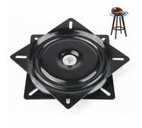 AcryStelith Giradischi Girevole a 360 °, Cuscinetti Girevoli Quadrati, piastra girevole per Mobili Spin Banco di Mostra Schermo TV Tavolo Computer Sgabello da Bar Sedia(Ferroso, 5inch)