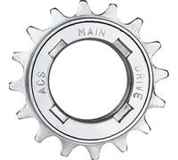 ACS Main Drive Pignone Scatto Fisso 1 Velocità Filettato 16T Argento 1/8"