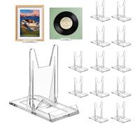 Acsatont Espositore Plexiglass Regolabile Supporto per Libri e Riviste Porta Piatti da Esposizione Trasparente Ideale per Mostrare Fumetti Album e Riviste Porta Piatti (12Pcs)