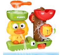 Acsatont Giochi Bagnetto Neonato, Giochi Acqua Neonato Anatroccolo e Leone Giochi Vasca Bagnetto Bambini 1 2 3 4 Anni Regalo per Ragazzi e Ragazze