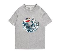 acsefire Ponyo on The Cliff Maglietta Stampata Anime Ponyo Cosplay Costumi Uomini e Donne Casual Sport Top a Manica Corta