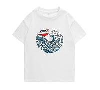 acsefire Ponyo on The Cliff Maglietta Stampata Anime Ponyo Cosplay Costumi Uomini e Donne Casual Sport Top a Manica Corta