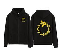 acsefire The Seven Deadly Sins Felpa con Cappuccio T-Shirt Meliodas T-Shirt The Dragon's sin of Wrath Felpa Casual Harajuku Pullover per Uomo Donna Adolescente