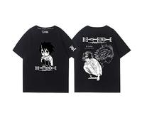 acsewater Anime Death Note T-Shirt Unisex Anime Stampato Manica Corta Tops Casual Sciolto Abbigliamento Cosplay Street Trend Tops Harajuku Style Manica Corta