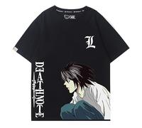 acsewater Anime Death Note T-Shirt Unisex Anime Stampato Manica Corta Tops Casual Sciolto Abbigliamento Cosplay Street Trend Tops Harajuku Style Manica Corta