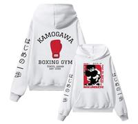 acsewater Hajime No Ippo Fighting Spirit Abbigliamento Grafico Ippo Makunouchi Felpe con Cappuccio Ippo Makunouchi Stampa Felpe KBG Kamogawa Boxing Gym Top per Gli Amanti degli Anime