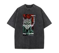 acsewater Maglietta Kaiju No. 8 Oversize Maglietta Stone Wash Oversize Top Vintage Maglietta Hibino Kafka