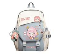 acsewater Spy x Family Zaino Anime Outdoor Casual Scuola Borsa Spy x Family Forger Anya Forger Yor Borsa A Tracolla Borsa Viaggio Borsa In Tela
