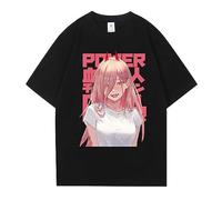 acsewater T-Shirt Chainsaw Man T-Shirt AKI Hayakawa T-Shirt Unisex Anime Print Casual Top Giovane T-Shirt Trendy Top Oversize T-Shirt Power